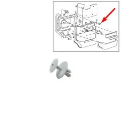 VW Bus T4 Verkleidungsclip in perlgrau f�r T�rverkleidung