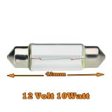 Sockelglhlampe, 12 V, 10 W, Sockelausf. SV8,5-8