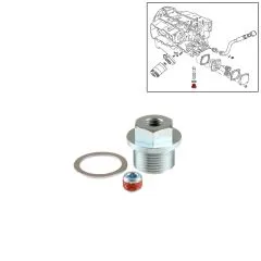 VW Bus T2 T3 Verschlußschraube mit Dichtung für Öldruckregelkolben