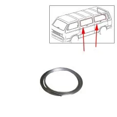 VW Bus T2 T3 Zierleiste in Chrom für Seitenscheibe