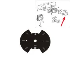 VW Bus T3 Blende mit Ausschnitt für Kraftstoffvorratsanzeige & Temperaturanzeiger