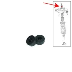 VW Bus T3 Dämpfungsring für Stoßdämpfer oben 2 Stück Powerflex