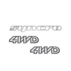 VW Bus T3 Folienschriftzüge "Syncro & 4WD" in versch. Farben