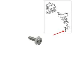 VW Bus T3 Schraube & Scheibe für Kennzeichenleuchte hinten