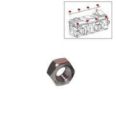 VW Bus T3 T4 Mutter für Ventildeckelstehbolzen Edelstahl - 8 Sück.