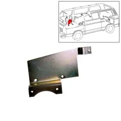 VW Bus T3 Trägerblech / Halterung für Stellelement Zentralverriegelung vo. li.