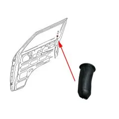 VW Bus T3 Türknopfführung