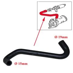 VW Bus T3 Wasserschlauch JX CS KY zw. Ölkühler und Zusatzwasserpumpe