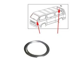 VW Bus T3 Zierleiste in Chrom für Front- oder Heckscheibendichtung