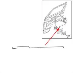 VW Bus T3 Zugstange für Türschloss
