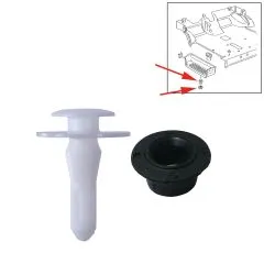 VW Bus T4 - 10 Clips mit Tüllen für Trittstufeneinsatz