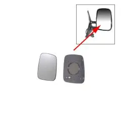 VW Bus T4 Außenspiegelglas rechts konvex für elektr. & beheizte Spiegel