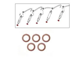 VW Bus T4 Dichtring für Einspritzdüse 2,5 TDI - 5 Stück