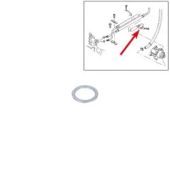 VW Bus T4 Dichtring für Hohlschraube am Dehnschlauch Servolenkung 1.9 TD