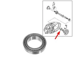 VW Bus T4 Kegelrollenlager hinter Flansch- & Steckwelle Ausgleichgetriebe 5-Gang EEZ DQR
