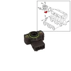 VW Bus T4 Sensor für Drosselklappenstellung / Potentiometer