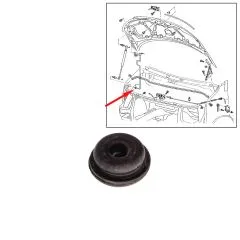 VW Bus T4 T5 Gummilager für Aufstellstange / Klappenstütze Motorhaube