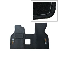 VW Bus T4 Textilfußmatte schwarz mit Logo