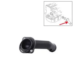 VW Bus T5 Rohrstutzen / Kühlmittelflansch mit Dichtung 1,9 2,0 TDI 2,0i