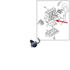 VW Bus T5 T6 Öldüse für Kolbenbodenkühlung mit Rücklaufsperrventil
