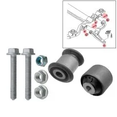 VW Bus T5 T6 Querlenkerbuchsen & Schrauben von Lemförder